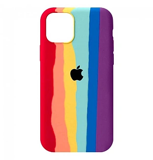 قاب سیلیکون رنگین کمانی iphone